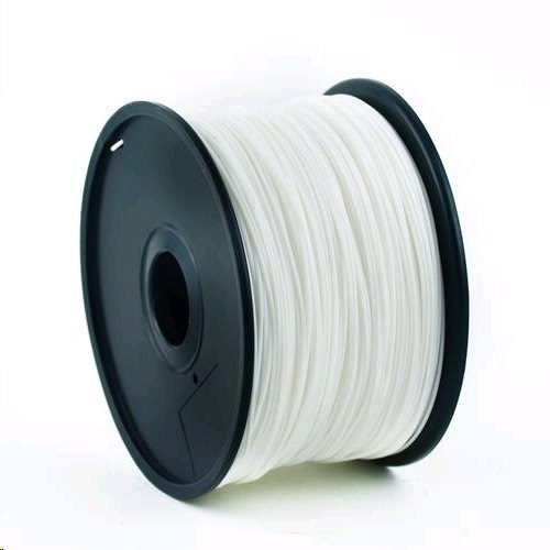 Levně GEMBIRD Tisková struna (filament) ABS, 1,75mm, 1kg, bílá
