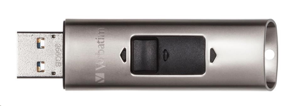 Verbatim 47690 Flash Drive Store 'n' Go, 128GB, SSD Vx400, USB 3.0, strieborný.