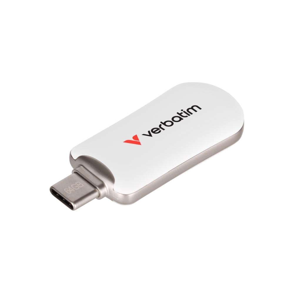 Verbatim VERBATIM Flash Drive 64GB Plectra USB-C 3.0, white