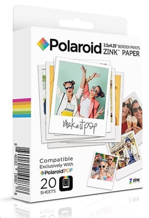 Levně Polaroid Instant Zink Media 3,5x4,25" Pop 20ks POLZL3X420