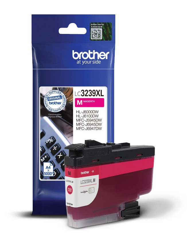 Levně Brother LC-3239XLM purpurová (magenta) originální cartridge