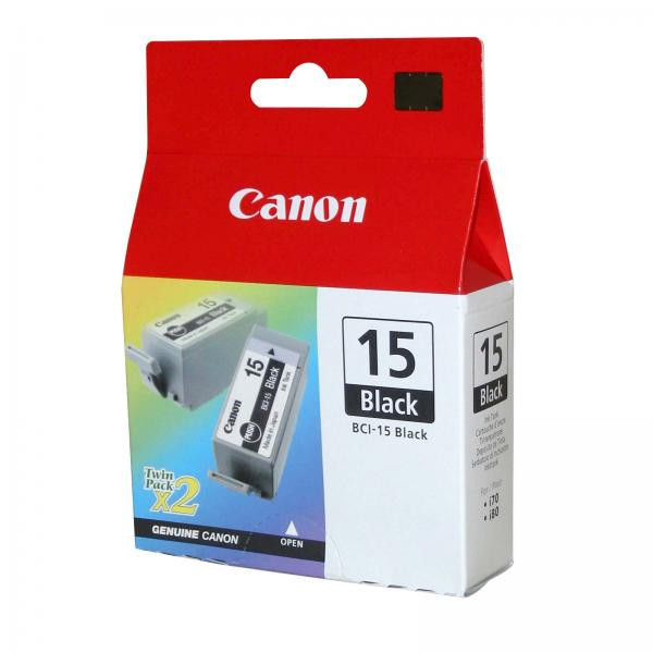 Levně Canon BCI-15B 2ks 8190A002 2ks černá (black) originální cartridge
