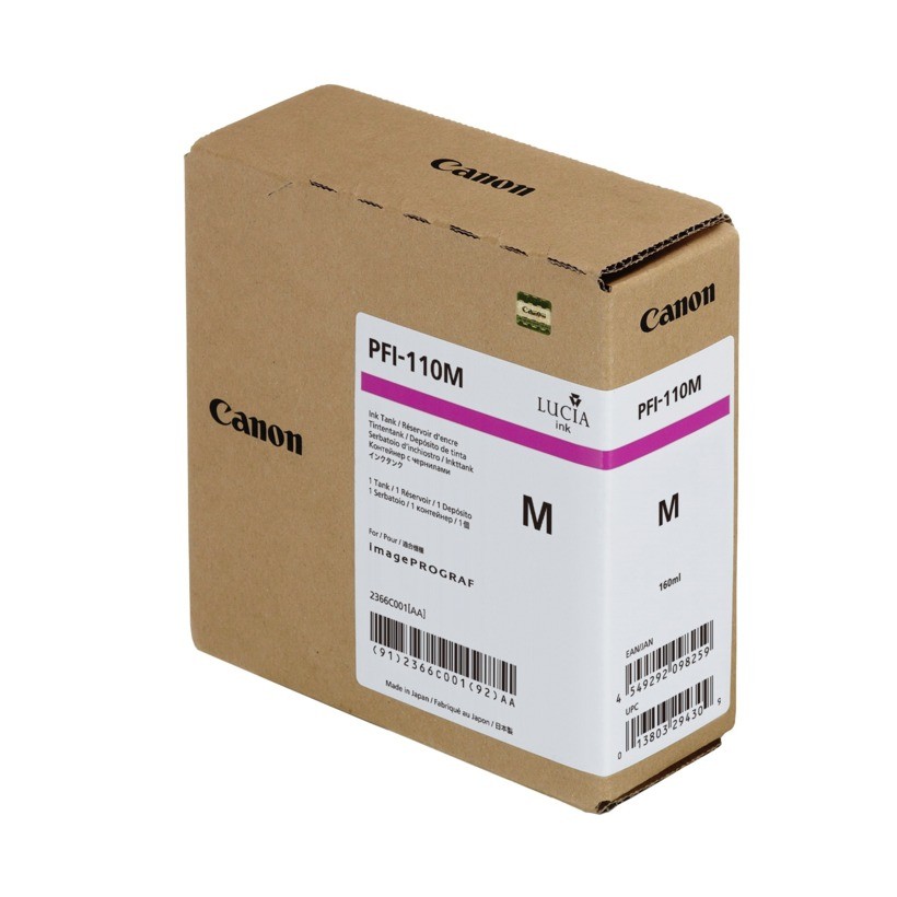 Canon PFI110M 2366C001 purpurová (magenta) originální inkoustová cartridge