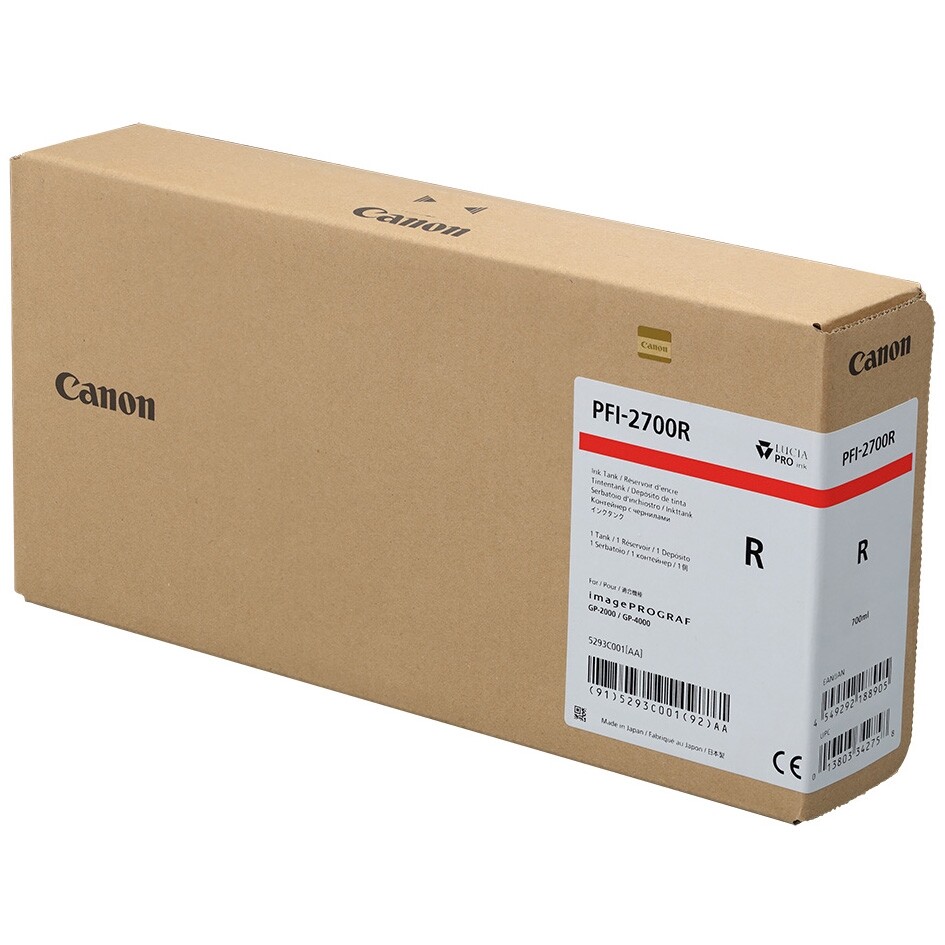 Canon PFI-2700R 5293C001 červená (red) originálna cartridge