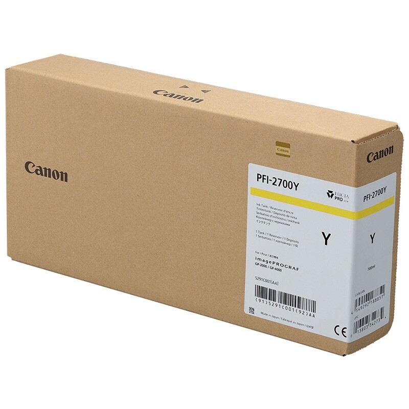 Canon PFI-2700Y 5291C001 žltá (yellow) originálna cartridge