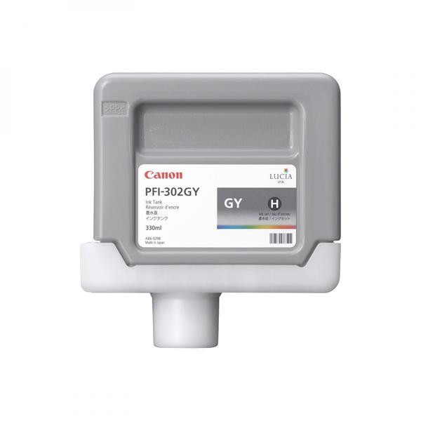 Canon PFI-302GY, 2217B001 šedá (grey) originální cartridge