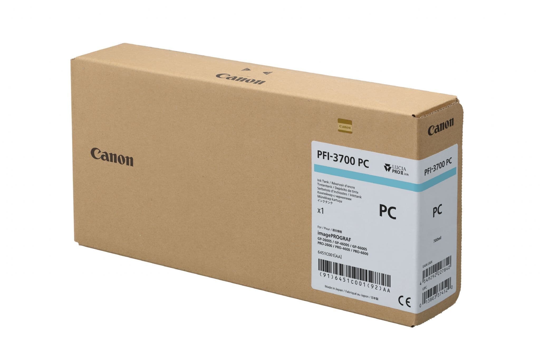 Canon PFI-3700 PC 6451C001 foto azurová  originální cartridge