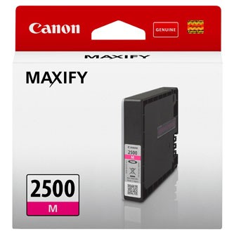 Canon originálna cartridge PGI-2500 M, magenta, 9.6ml, 9302B001, Canon MAXIFY iB4050,iB4150,MB5050,MB5150,MB5350,MB5450