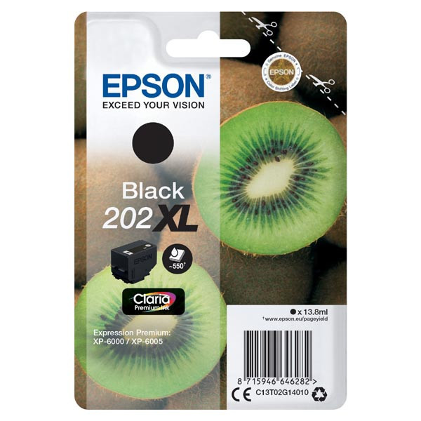 Levně Epson 202 XL T02G14010 černá (black) originální cartridge