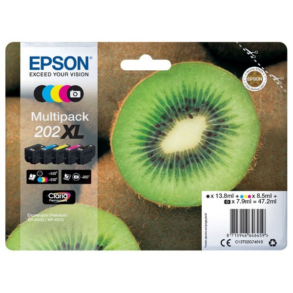 Levně Epson 202XL T02G74010 multipack originální cartridge