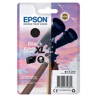 Levně Epson 502XL T02W140 černá (black) originální cartridge