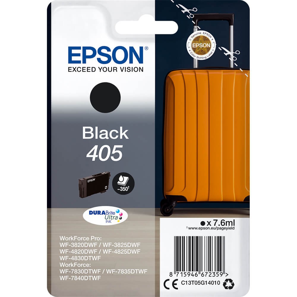 Levně Epson 405 C13T05G14010 černá (black) originální cartridge