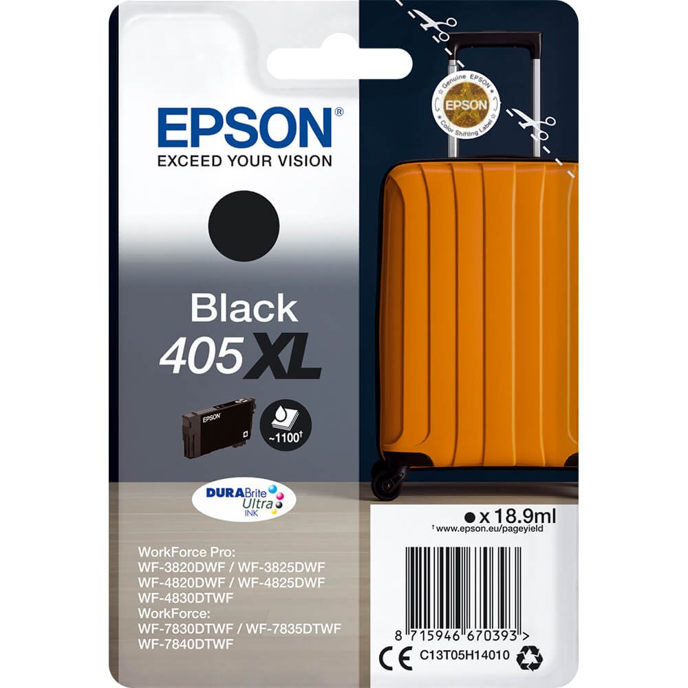 Levně Epson 405XL C13T05H14010 černá (black) originální cartridge