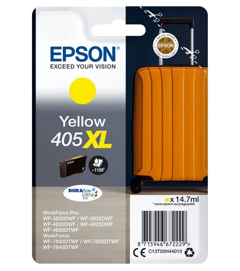 Levně Epson 405XL C13T05H44010 žlutá (yellow) originální cartridge