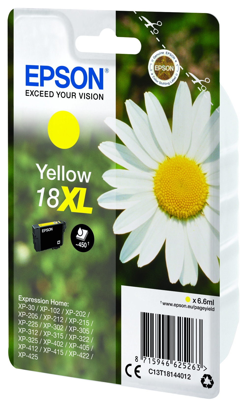 Epson 18XL C13T18144022 žlutá (yellow) originální cartridge