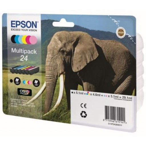 Epson T24284011, T2428 multipack originálna cartridge.
Originálna cartridge = záruka priamo od výrobcu tlačiarne
100 % použitie v tlačiarni - spoľahlivá a bezproblémová tlač
Použitím originálnej náplne predlžujete životnosť tlačiarne
Overená špičková kvalita - jasný a čitateľný text, jemná grafika, kvalitnejšie obrázky
Použitie originálnej kazety ponúka rýchly a vysoký výkon a pritom stabilné výsledky = EFEKTÍVNA TLAČ
Jednoduchá inštalácia a údržba
Zabezpečujeme bezplatnú recykláciu originálnych náplní
Garancia Vašej spokojnosti s použitím našej originálnej náplne

Kód výrobcu: C13T24284011
