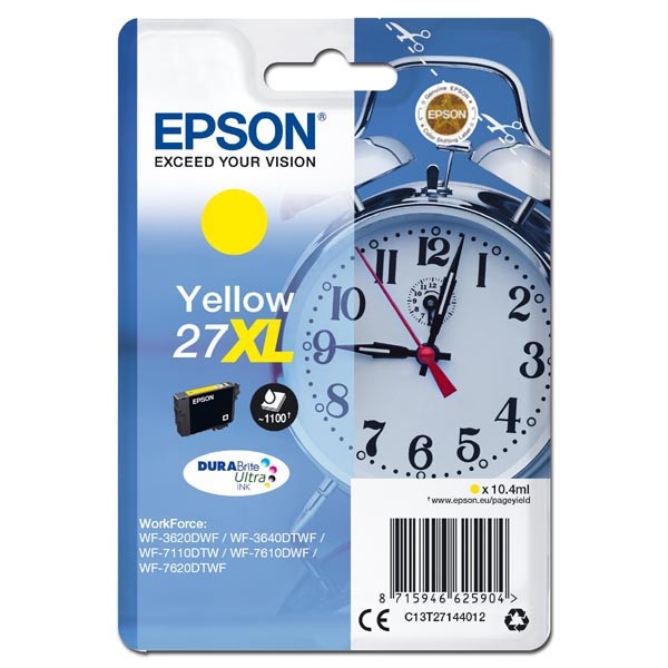 Levně Epson 27XL T2714 žlutá (yellow) originální cartridge