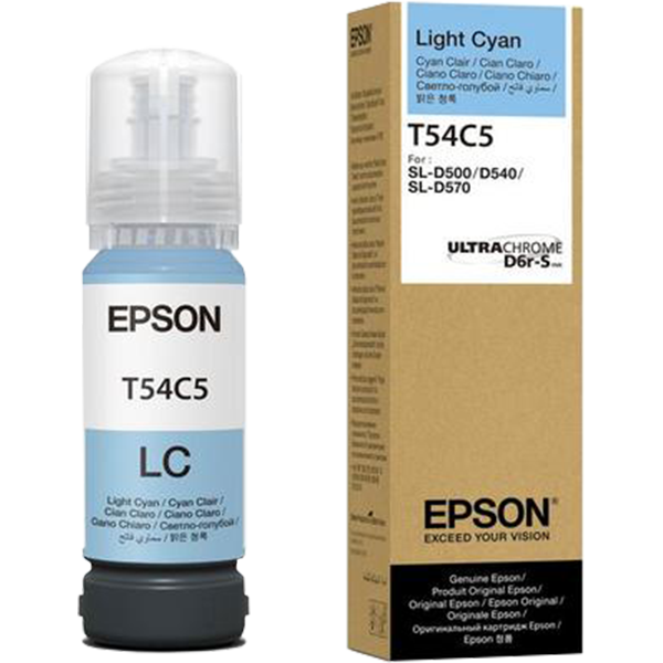 Epson T54C5 C13T54C520 světle azurová (light cyan) originální inkoustová náplň