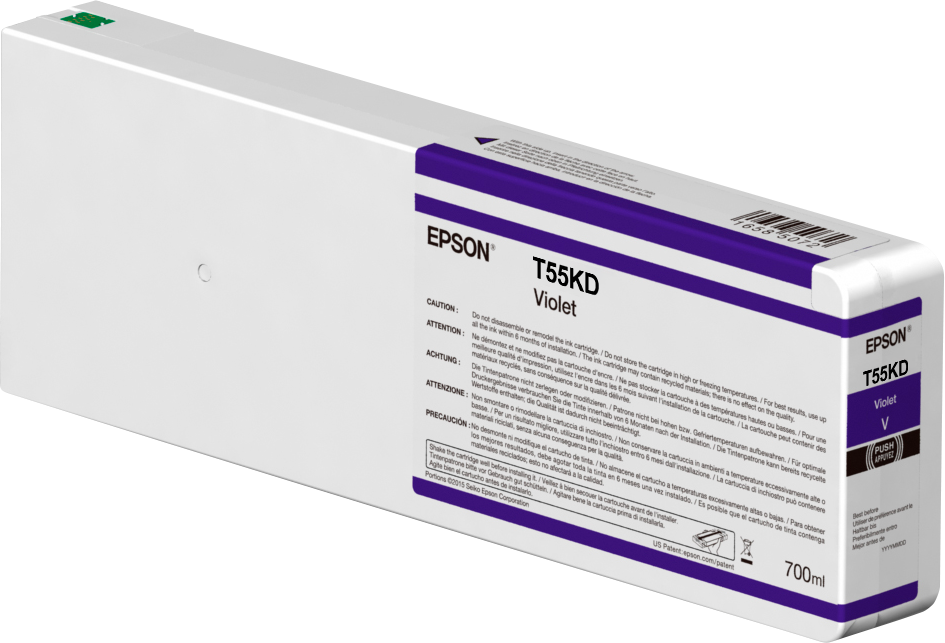 Epson C13T55KD00 fialová (violet) originální cartridge