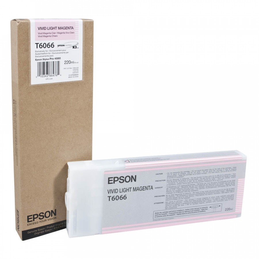 Levně Epson T606600 světle purpurová (light vivid magenta) originální cartridge