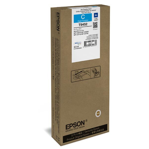 Epson T9452 azúrová (cyan) originálna cartridge