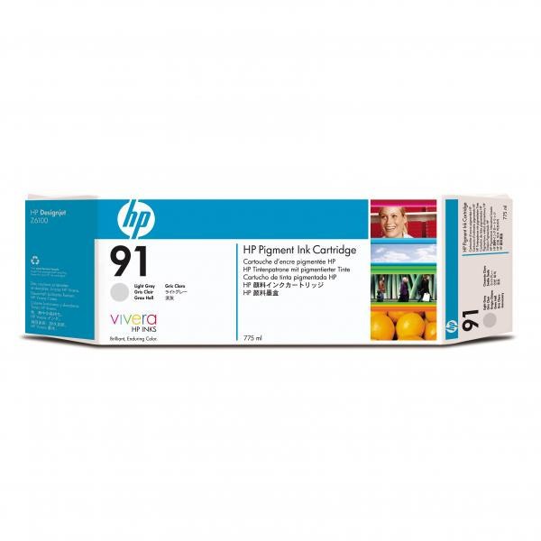 Levně HP 91 C9466A světlé šedá (light grey) originální cartridge