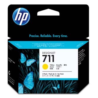 HP 711 CZ136A 3ks žltá (yellow) originálna cartridge.
Originálna cartridge = záruka priamo od výrobcu tlačiarne
100 % použitie v tlačiarni - spoľahlivá a bezproblémová tlač
Použitím originálnej náplne predlžujete životnosť tlačiarne
Overená špičková kvalita - jasný a čitateľný text, jemná grafika, kvalitnejšie obrázky
Použitie originálnej kazety ponúka rýchly a vysoký výkon a pritom stabilné výsledky = EFEKTÍVNA TLAČ
Jednoduchá inštalácia a údržba
Zabezpečujeme bezplatnú recykláciu originálnych náplní
Garancia Vašej spokojnosti s použitím našej originálnej náplne

Kód výrobcu: CZ136A
