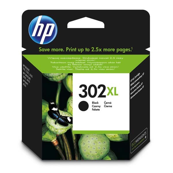 HP 302XL F6U68AE čierna (black) originálna atramentová cartridge.
Originálna cartridge = záruka priamo od výrobcu tlačiarne
100 % použitie v tlačiarni - spoľahlivá a bezproblémová tlač
Použitím originálnej náplne predlžujete životnosť tlačiarne
Overená špičková kvalita - jasný a čitateľný text, jemná grafika, kvalitnejšie obrázky
Použitie originálnej kazety ponúka rýchly a vysoký výkon a pritom stabilné výsledky = EFEKTÍVNA TLAČ
Jednoduchá inštalácia a údržba
Zabezpečujeme bezplatnú recykláciu originálnych náplní
Garancia Vašej spokojnosti s použitím našej originálnej náplne

Kód výrobcu: F6U68AE#BA3