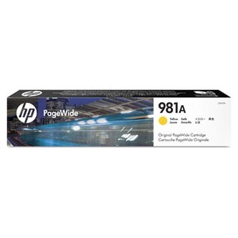 HP 981A, J3M70A žlutá (yellow) originální cartridge