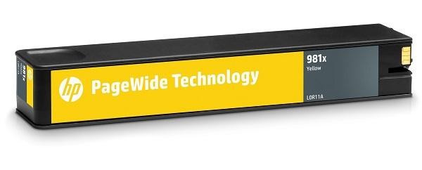 HP 981X, L0R11A žlutá (yellow) originální cartridge