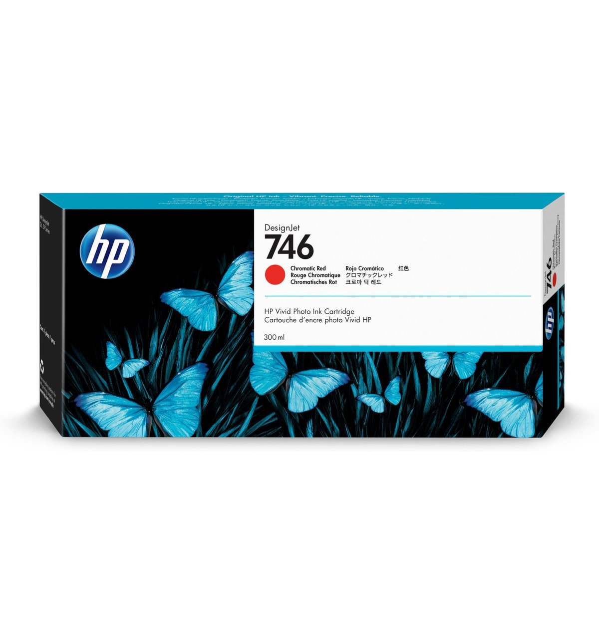 HP 746 P2V81A chromatická červená (chromatic red) originální cartridge