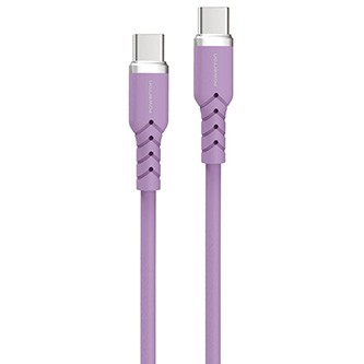Powerton Powerton ENERGY PASTEL EDITION USB-C Cable, 100W, 1 m, silicone, purple