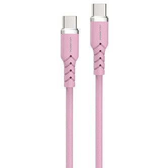 Powerton Powerton ENERGY PASTEL EDITION USB-C Cable, 100W, 1m, silicone, pink
