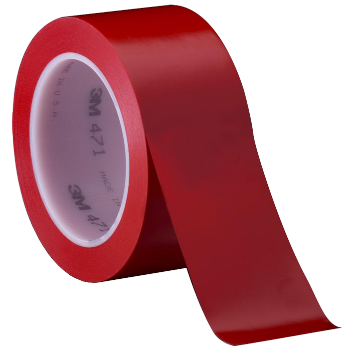 3M 471 PVC lepicí páska, 100 mm x 33 m, červená