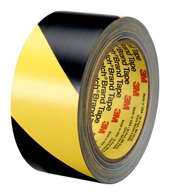 3M 766 PVC páska žluto-černá, 75 mm x 33 m