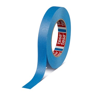 Levně Tesa 4328, modrá krepová maskovací páska, 19 mm x 50 m