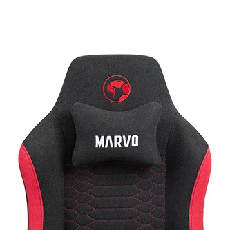 Herní židle Marvo KAHN RED, černo-červená.
 Herné kreslo Marvo Kahn spája odolnosť, štýl a ergonomickú podporu, vďaka čomu je ideálnou voľbou pre každého vášnivého hráča.


Maximálne pohodlie a opora chrbta
 Marvo Kahn je navrhnuté tak, aby ponúklo čo najvyššiu mieru komfortu aj pri niekoľkohodinovom sedení.

Prémiové funkcie pre náročných hráčov
 Kreslo je vybavené plynovým piestom triedy 4, ktorý garantuje vysokú nosnosť až 150 kg a hladký pohyb pri nastavovaní výšky.

Memory pena a magnetický vankúš pre krčnú chrbticu
 Súčasťou kresla sú vankúše z pamäťovej peny, ktoré sa prispôsobia tvaru vášho tela a poskytnú oporu tam, kde je to najviac potrebné.


Konštrukcia, ktorá vydrží
 S hmotnosťou 16,5 kg je Marvo Kahn dostatočne robustný, ale stále ľahko manipulovateľný.