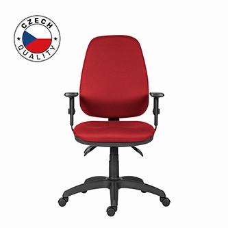 Powerton ERGO ANNA Kancelářské ergonomické křeslo, Červené