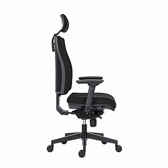 Powerton ERGO JANA Kancelářské ergonomické křeslo, Černé.