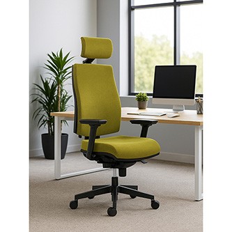 Powerton ERGO JANA Kancelářské ergonomické křeslo, Zelené.