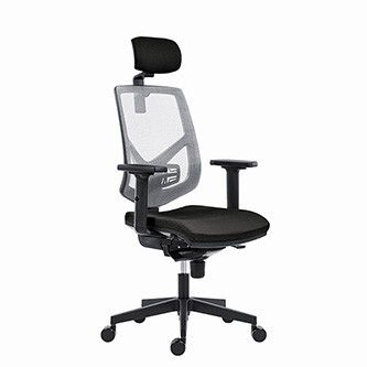 Powerton ERGO TINA Kancelářské ergonomické křeslo, Černé.