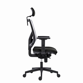 Powerton ERGO TINA Kancelářské ergonomické křeslo, Černé.