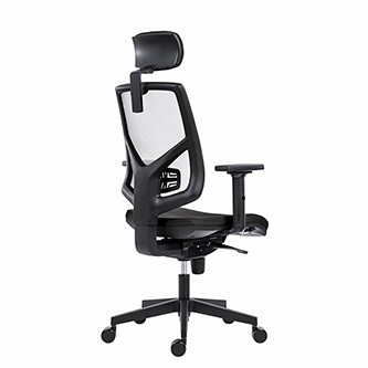 Powerton ERGO TINA Kancelářské ergonomické křeslo, Černé.
