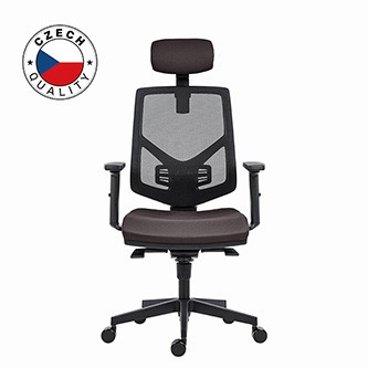 Powerton ERGO TINA Kancelářské ergonomické křeslo, Šedé