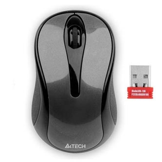 Levně A4Tech Myš G3-280N, 1000DPI, 2.4 [GHz], optická, 3tl., bezdrátová, černá, 1 ks AA, klasická, V-Track