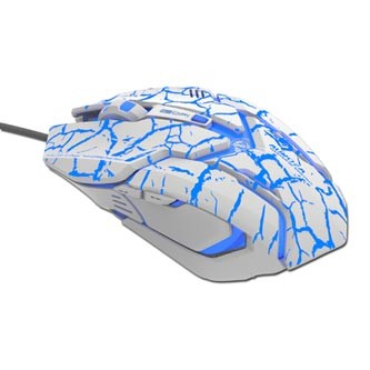 Levně E-blue Myš Auroza Gaming, 4000DPI, optická, 6tl., drátová USB, bílá, herní