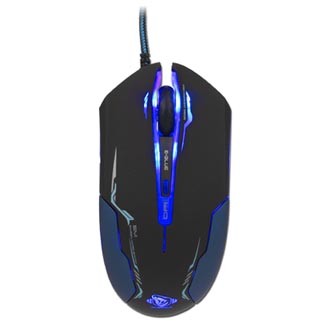 Levně E-blue Myš Auroza, 3500DPI, optická, 6tl., drátová USB, černá