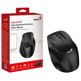 Genius Ergo 8230S Myš bezdrátová, černá, 1600DPI