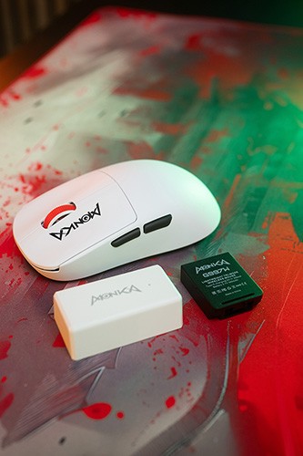 Myš Marvo MONKA PRIME, bílá, optika, 26000DPI, Tri-Mode.