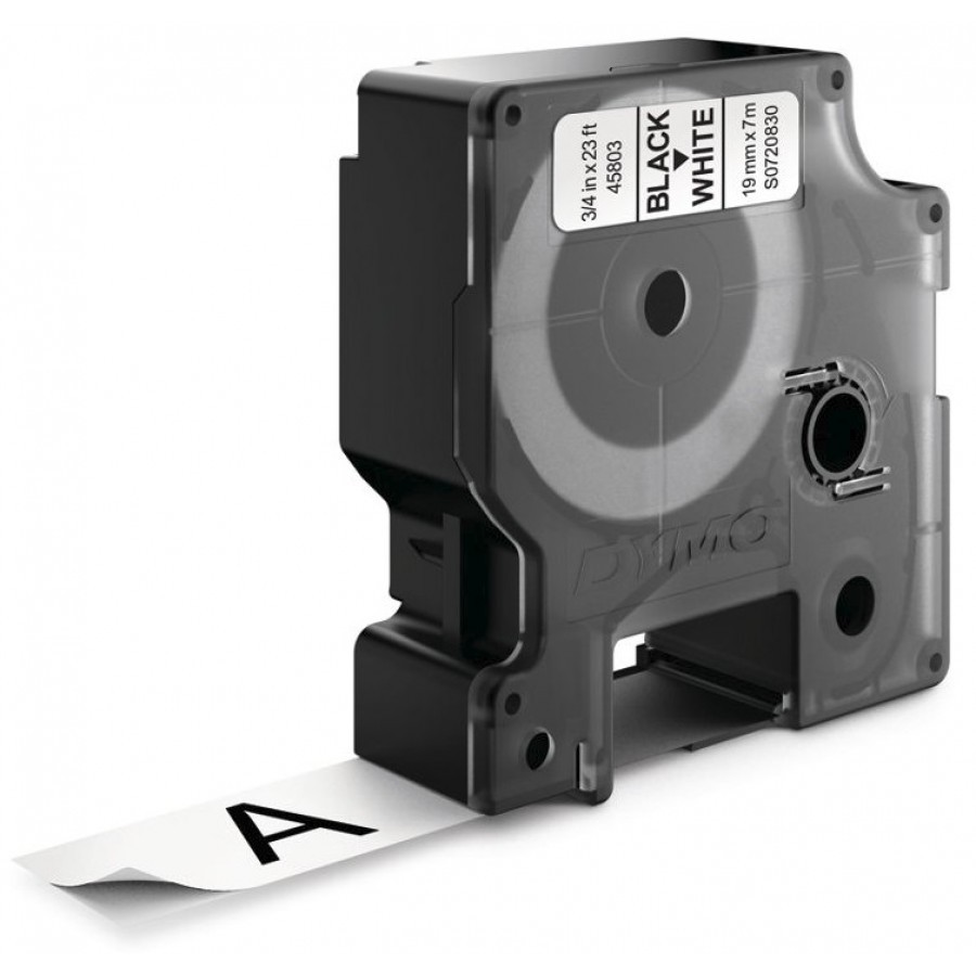 Dymo D1 45803, 2093098, 19mm x 7m, čierna tlač/biely podklad, originální pásky, 10ks.
Originálna kazeta s páskou Dymo D1 = záruka náplne priamo od výrobcu tlačiarne štítkov
100% použitie so štítkovačom Dymo - bezproblémové fungovanie
Originálne samolepiace pásky zaručujú veľmi jednoduchú aplikáciu
Osvedčená špičková kvalita - čitateľný a ostrý text
Pásky sú odolné proti vode, UV žiareniu, oderu alebo extrémnym teplotám
Jednoduchá a rýchla výmena
Ideálne do kancelárie aj domácnosti
Garancia Vašej spokojnosti s použitím našej originálnej náplne

Kód výrobcu: 2093098